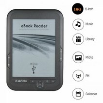 E북 E북리더기 이북 EBOOK 완전 뉴 블랙 그레이 전자책 16GB e-잉크 스크린 6 인치 리더기 태블릿 ebook, 전자 책 리더 + 케이스 + 화면, 16G 블랙 그레이