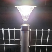 AMIDA 휀스용 태양광정원등 철망 울타리 철사 펜스 메쉬휀스 태양열정원등, 노랑빛, NO_06 RJ60U(휀스용)