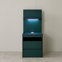 침대 사이드 보조 무드 LED조명 협탁600 3컬러 스피커 투룸 스튜디오 침실, 그레이