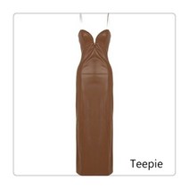 티피/Teepie PU 가죽 브라운 슬립 드레스
