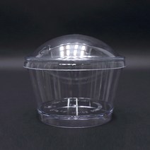 다포장 PS투명컵2번 바디만 컵케이크 푸딩컵 티라미수용기 100개, 투명(바디만)