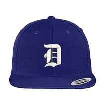 뉴에라 mlb 모자 디트로이트 타이거스 Trendy Apparel Shop Old English D Embroidered Flat Bill Snapback Cap