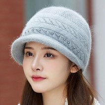 데이즈원 여성 겨울 털모자 중년 여자 겨울 기모 방한모자