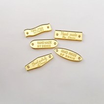 레이저 각인 거울 수제 라벨 30 태그 의류 아크릴 골드 손으로 만든 청바지 가방 신발 DIY 바느질 용품, 08 silver D