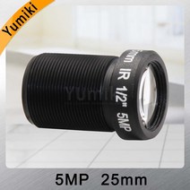 카메라렌즈 호환 컨버터 카메라용품Yumiki-HD 5.0 메가 픽셀 25mm CCTV 렌즈 1/2 " HD 카메라 F2.4 M, 한개옵션0