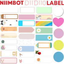 Niimbot D11 / D110 라벨프린터 라벨지, 네모투명 14*40