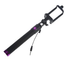 핸드 헬드 3.5mm 셀카 스틱 휴대용 확장 가능한 폰 모노 포드 Galaxy S9/S9 Plus/Note 9/Note 8 용., 로즈 레드