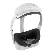 VR게임 2022 새로운 교체형 실리콘 페이스 패드 피코 4 쿠션 커버 브래킷 보호 매트 아이 VR 액세서리, 한개옵션1, 03 Black