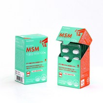 MSM 캐나다 100% 식이유황 순식물성 엠에스엠 관절영양제 520mg x 60정, 1개