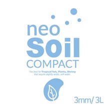 샘아쿠아 네오 컴팩트 플랜츠 소일 3mm 3L/ 수초 소일 바닥재, 1개