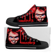 남성신발 공포 영화 차일 플레이 Chucky 스니커즈 남성 여성 십대 캔버스 캐주얼 커플 신발 맞춤