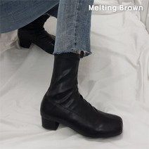 로즈블로썸 멜팅브라운 여성 캐주얼 숏부츠 올스판 앵클부츠 2color (7609439)