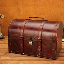 원목 보석상자 우드박스 수납함, 자물쇠-M BJ0051.07