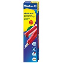 유럽 Pelikan 817103 학교 만년필 드래곤 M-닙 1개, 용수철, 빨간색