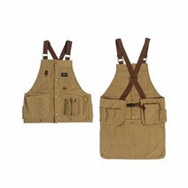 차징샵유통 캠핑 공업용 정비 다용도 목수 앞치마 진한베이지 간지나는 바리스타앞치마, 진한 베이지