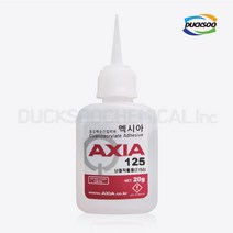K_엑시아 난접착용 중점도 순간접착제 125 AXIA _20g 산업용, 단품, 단품