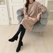 [코지23] 여자 베이직 수수한 키커보이는 모임룩 미디원피스