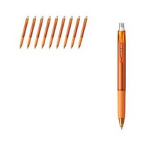 유니볼 RE 지워지는 겔잉크 볼펜 0.5mm, 오렌지, 10개