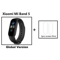 Xiaomi Mi Band 5 스마트 팔찌 피트니스 트래커 혈액 산소 심박수 모니터 수면 단계 수영 스포츠 APP 푸시 알람, Band5Global an Films, Band5Global an Films