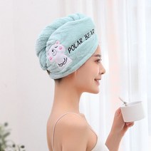 드림 헤어 드라이 타올 수건 극세사 샤워 페이스 세안 얼굴 수영 머리 빨리말리는법, 돼지