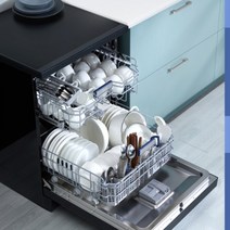 식기세척기 미니식기세척기 가정용식기세척기 Midea-rx600 식기 세척기 완전 자동 내장 더블 드라이브 주파수 변환 지능형 소독 및 건조 15 세트, [01] 미국