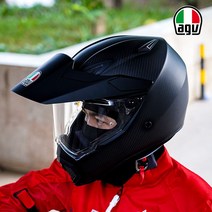 AGV 헬멧 오토바이 레이싱 AX-9 오프로드 사계절 랠리, 블랙 3XL