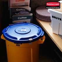 러버메이드 러버메이드 벤티드브루트 원두보관통 다용도 수납용기 뚜껑(37L/75L/121L), 파랑, 75L 뚜껑