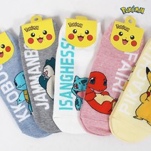 포켓몬스터 캐릭터양말 아동용 성인용/ 이름캐릭터