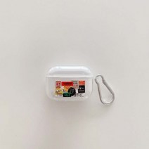 감각적인 에어팟케이스 실리콘 가죽 빈티지 명품 airpods pro 3 무선 블루투스 충전 상자용 clear retro label 이어폰 케이스 airpod 2 1 코드 케이스, a, 에어팟 1 2용