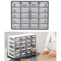 공방수납장 실 단추정리함 보관함 샘플 부자재 파츠, 민트