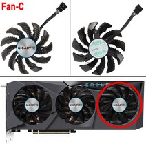 기가 바이트 Radeon RX 6600 6700 XT GeForce RTX 3070 Ti EAGLE 그래픽 비디오 카드 냉각 팬용 새로운 78MM 쿨러 팬 교체, 03 Fan - C