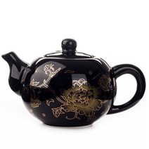 티포트 약탕기 Black Ceramic Tea pot Chinese Dragon TeaPot handmade easy kettle 세라믹 차 세트 주전, 03 03