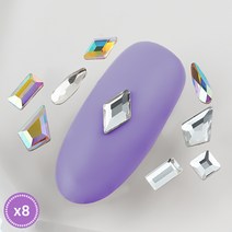 트렌드 미니스톤-2 (8개입) 5종네일스톤평스톤옵션선택, 없음, 스톤-03