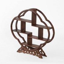 전통문양 찻잔 다관 장식장 해당화 카페인테리어, 단품