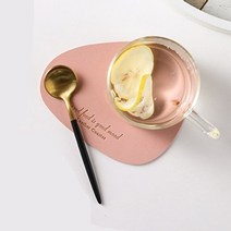 받침 커피잔 모던색상 가성비 카페 티코스터 잔받침 북유럽 PU핑크 수저 고품격 인테리어 유리 인생 매트 테이블 사무실 선물 티타임 컵코스터 신혼부부커뮤니티 고급스러운 찻잔 커피숍 촬영용 가죽 소품 트렌디한 캔들받침 PU 세련된 컵받침 미끄럼방지 머그 컵받침 종이컵홀더, 에스도매 핑크