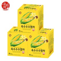 송원 옥수수 수염차 40티백 x3개 (120T), 60g, 40개, 3개