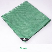 PE 메쉬 방수 천 음영 그물 안뜰 온실 애완 동물 집 방수포 다육 식물 커버 0.3mm, 02 Green_13 2X6m(1.85x5.85m)