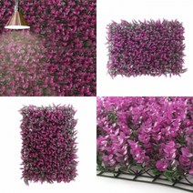 마트498 인조잔디 그린월 라벤더 (핑크) (60x40cm) 벽잔디 카페포토존 조화장식 천장인테리어 실내벽면녹화 천정재