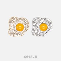 [GOLFUN] 골펀 후라이 큐빅 볼마커 볼마크 캐디용품 버디나비 필드용품, 1. 골드