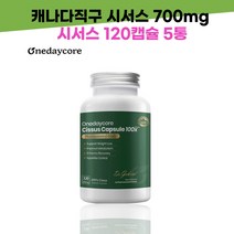 캐나다직구 시서스캡슐 700mg 120캡슐+씨서스 20배고농축 시서스 분말 가루 5세트 롯데백화점 상품권증정