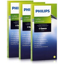 필립스 세코 머신 커피 오일 제거 청소 1.6g 6개입 x3 Philips Saeco CA6704/10 Coffee Grease Remover