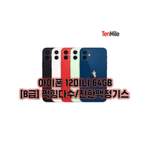 아이폰12미니 64GB/128GB/256GB 보호필름 케이스 충전기 사은품 자급제 중고폰 공기계 텐마일, 퍼플, 64GB, 찍힘다수/진한액정기스