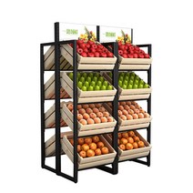 과일진열대 마트 야채 채소 빵 진열대 매대 베이커리, 상세 페이지 참고, 단면 모델520X350X1600mm목제