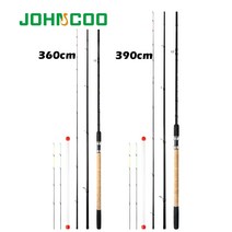 문어낚시대 문어전용낚시대 johncoo 깃털 피더로드 3.6m 3.9m 탄소 낚싯대 스피닝 캐스팅 여행로드 잉어 피더로드 테스트 90g 120g 150g, 3.9m 150g, 러시아, 06 3.9m 150g
