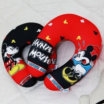 [바보사랑] 디즈니 성인목쿠션, 색상:미니마우스-레드