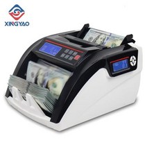 지폐계수기 XINGYAO 5800D UV3MG LCD 디스플레이 자석 3 개 포함 다중 통화 카운터 기계 현금 돈 계산 Compteuse De Billets, Black+미국