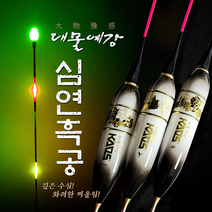 비앤케이 LED 민물전자찌 대물예감 심연흑공 3점등 민물낚시찌, 1호, 1개