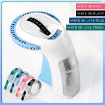 휴대용 3D 점자 라벨 기계 레터링 양각 6 롤 테이프 가정용 DIY 공예 쉬운 사용, 05 1 Printer 4 Tapes 4