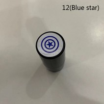 투톤 골프공 반반 고반발 2피스 가성비 1 pcs 골프 공 스탬퍼 스탬프 마커 다양한 패턴 빠른 건조 내구성 오래 지속되는 골프 액세서리, 파란 별