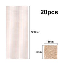 발사 나무 공예 사각형 Cudgel 모델 장난감 건축 수공예 교육 DIY 액세서리 스틱 2mm 3mm 4mm 10mm 12mm 15mm, [02] 300X3X3-20PCS